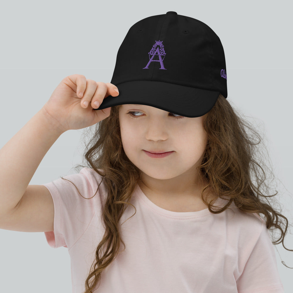 Youth Kids Purple Baseball Cap