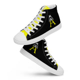 Alotofit Royal A White/Yellow Logo Men’s high top canvas shoes