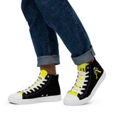 Alotofit Royal A White/Yellow Logo Men’s high top canvas shoes