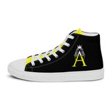 Alotofit Royal A White/Yellow Logo Men’s high top canvas shoes