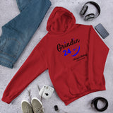 Alotofit Grindin 24/7 Blk/Blue Text Hooded Sweatshirt