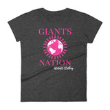 Alotofit Eightmile Giants Nation Breast Cancer Women's short sleeve t-shirt w/ outside logo