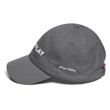 Alotofit #WHYPLAY White Cotton Dad Cap w/ side branding