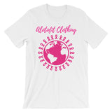 Alotofit Clothing Breast Cancer Unisex short sleeve t-shirt w/ outside logo