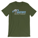 Alotofit Clothing North Carolina Blue Logo Unisex short sleeve t-shirt