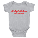 Alotofit Clothing Red Logo Infant Bodysuit