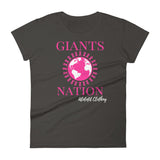 Alotofit Eightmile Giants Nation Breast Cancer Women's short sleeve t-shirt w/ outside logo