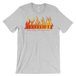 Alotofit Fire Red Logo Unisex Short Sleeve T-shirt