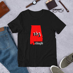 Alotofit Alabama 163 Blk/Red/Wht Short-Sleeve Unisex T-Shirt