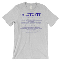 Alotofit Definition Blue Logo Unisex Short Sleeve T-shirt