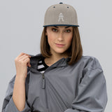 Alotofit Royal A White Embroidered Snapback Hat