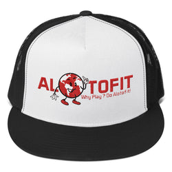 Alotofit Original Full Logo Red/Wht/Blk Trucker Cap