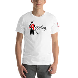 Alotofit Clothing Blk/Red Short-Sleeve Unisex T-Shirt w/ sleeve logo