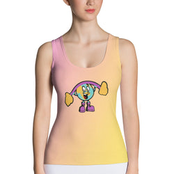 Alotofit Muscle Up Tropical Logo Sublimation Cut & Sew Tank Top