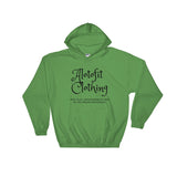 Alotofit Clothing Black Logo Hooded Sweatshirt w/ outside logo