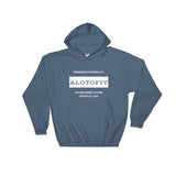 Alotofit Premium Clothing White Hooded Sweatshirt