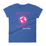 Alotofit Eightmile Giants Nation Breast Cancer Women's short sleeve t-shirt w/ outside logo