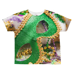 Mardi Gras All-over kids sublimation T-shirt Toddler 2-5/6 size