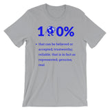 Alotofit 100% Authentic Blue White Unisex short sleeve t-shirt