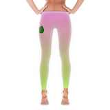 Alotofit Muscle Up Pink/Limeade Logo Leggings