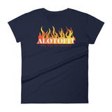 Alotofit Fire Original Logo Women's Short Sleeve T-shirt