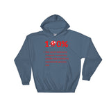 Alotofit 100% Red Hooded Sweatshirt w/ outside logo
