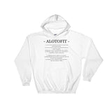 Alotofit Definition Black Logo Hooded Sweatshirt