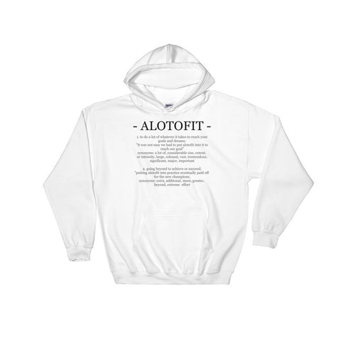 Alotofit Definition Black Logo Hooded Sweatshirt
