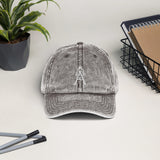 Alotofit Royal A White Embroidered Vintage Cotton Twill Cap