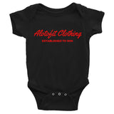 Alotofit Clothing Red Logo Infant Bodysuit