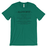 Alotofit Definition Black Logo Unisex Short Sleeve T-shirt