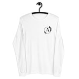 Alotofit Luxury A Black Embroidered Logo Unisex Long Sleeve Tee