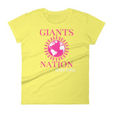 Alotofit Eightmile Giants Nation Breast Cancer Women's short sleeve t-shirt w/ outside logo