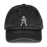 Alotofit Royal A White Embroidered Vintage Cotton Twill Cap