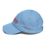 Alotofit Period Red Cotton Dad Cap in 3D Puff w/ side branding