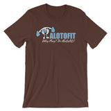 Alotofit Clothing North Carolina Blue Logo Unisex short sleeve t-shirt