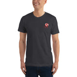 Alotofit Globeman Red/Wht/Blk Embroidered T-Shirt