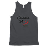 Alotofit Grindin 24/7 Blk/Red Classic tank top (unisex)