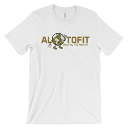 Alotofit Globeman MetallicGold/White Logo Unisex short sleeve t-shirt