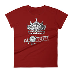 Alotofit Silver Crown Logo Women's short sleeve t-shirt
