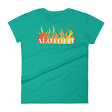 Alotofit Fire Original Logo Women's Short Sleeve T-shirt