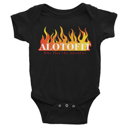 Alotofit Fire Original Logo Infant Bodysuit