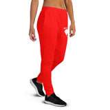 Alotofit Custom Print & Tailored Red/Wht Women's Rare Find Joggers