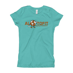 Alotofit Globeman Orange/White Logo Girl's T-Shirt (XS-XL)