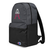 Alotofit Royal A White/Pink Embroidered Champion Backpack