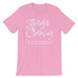 Alotofit Clothing 2 Black Logo unisex short sleeve t-shirt