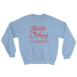 Alotofit Clothing Red Logo Sweatshirt