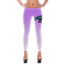 Alotofit Muscle Up Turquoise/Purple Logo Leggings