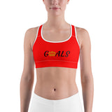 Alotofit Goals Red/Blk Sports bra