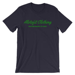 Alotofit Clothing Green Logo Unisex short sleeve t-shirt